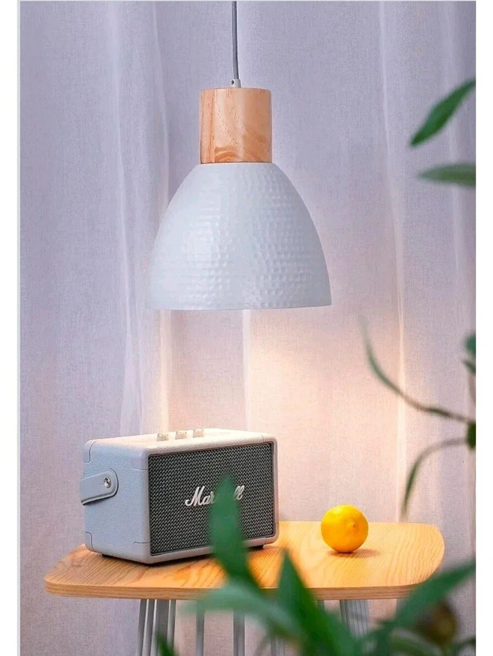 Elyona UP3011-GRY Pendant Light Gray Hanging Ceiling Light New Open Box